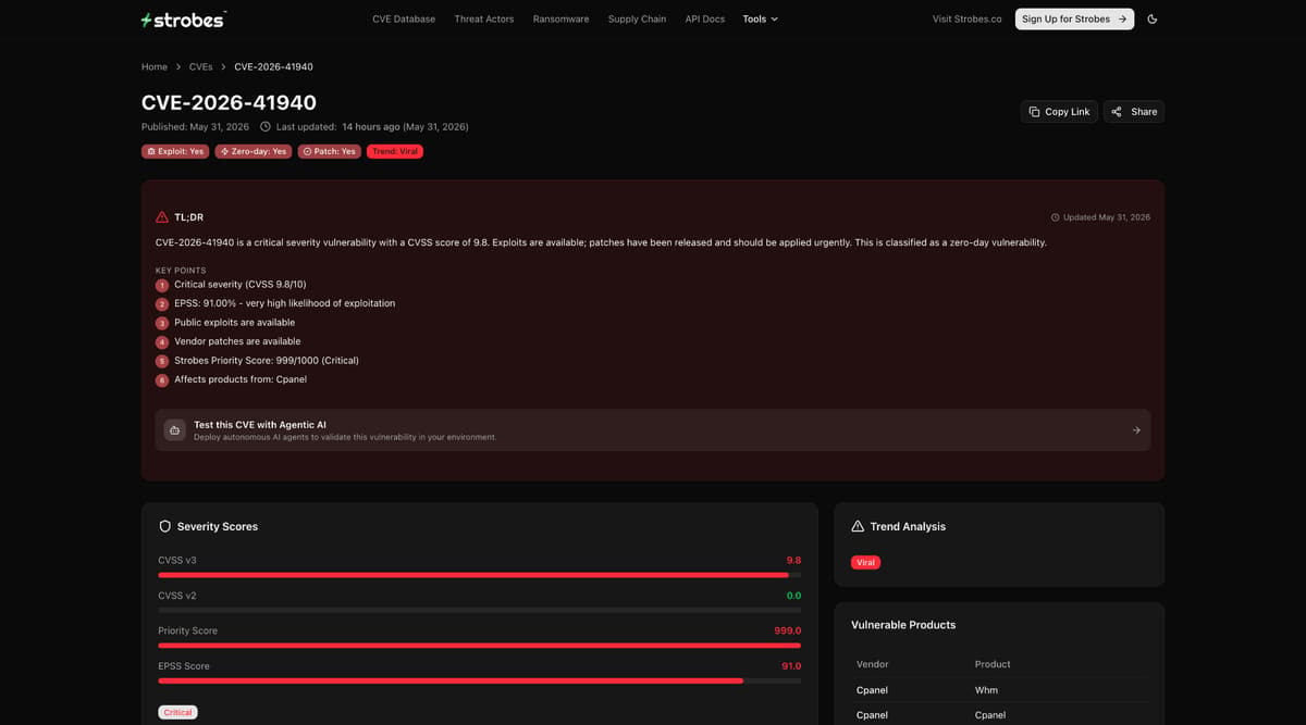 CVE-2026-41940 - cPanel WHM Critical Pre-Auth Bypass Vulnerability